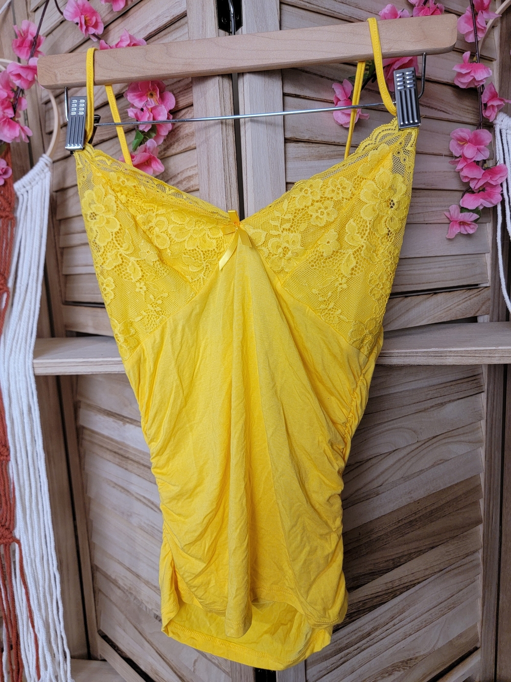 Yellow Lace Cami